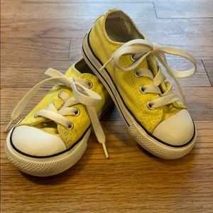 Yellow Converse All-Star shoes